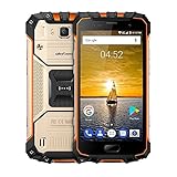 Ulefone Armor 2 5.0 Inch Android 7.0 Unlocked Smartphone - Waterproof Shockproof Dustproof MT6753 64Bit Octa core 1.3GHz 6GB RAM + 64GB ROM 13MP / 5MP Camera 4G Dual SIM Mobile Phone Gold