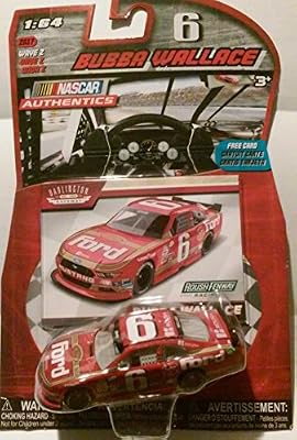 2017 Bubba Wallace Darlington Throwback Tide #6 Ford Mustang 1/64 Scale Diecast NASCAR Authentics With Collector Card