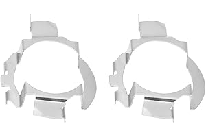 Pair of Universal Aluminum H7 Headlight Bulb Adapter LED Retainer Car Light Base Holder
