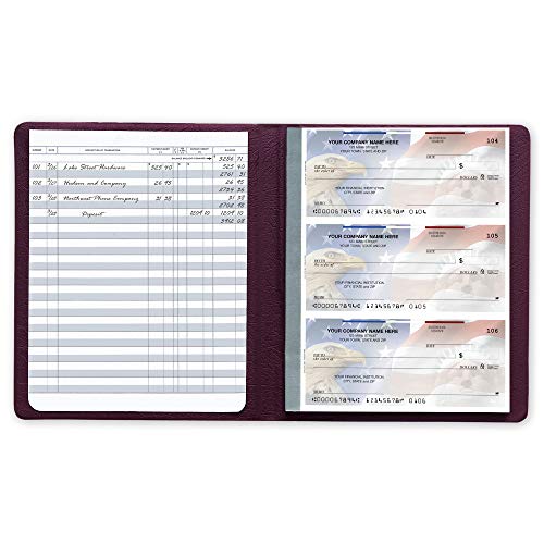 CheckSimple Secretary Deskbook Check Register, Full Size Register With Up To 30 Entries Per Page ...