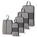 5 Set Compression Packing Cubes Travel Luggage-Organizer Set Packs More in Less Space