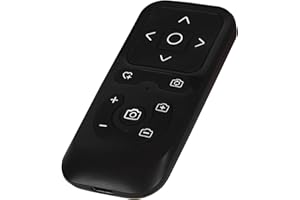 LIDII Wireless Camera Remote Control for iPhone, Control Phone Camera Shutter and Zoom, Control Scrolling Remote for Tiktok Videos, Page Turner for Kindle App, for iOS, Android, iPad (Black)