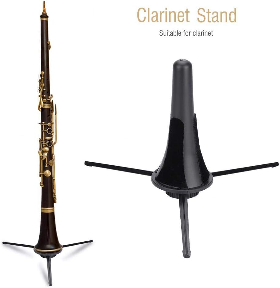 Dilwe Clarinet Oboe Stand, Detachable Folding Clarinet Oboe Stand Bracket Portable Folding Tripod Holder Support Accessory - Image 3