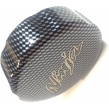 SMT-Motorcycle Carbon Brake Fluid Reservoir Cap Cover Ninja Engraved For Kawasaki Ninja ZX6R 1998 - 2014 ZX7R 1991 - 2003 ZX9R 1998 - 2003 ZX10R 2004 - 2014 ZX14R 2006 - 2014