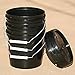 3 Pack Black 1 Gallon Buckets with Metal Handles and Lids