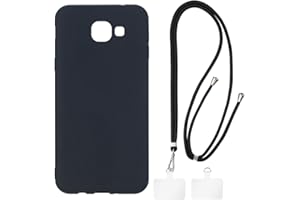 Shantime Case and Crossbody Lanyard Set Compatible with Samsung Galaxy A8 Duos 2016 Phone Cover and Adjustable Neck Strap wit