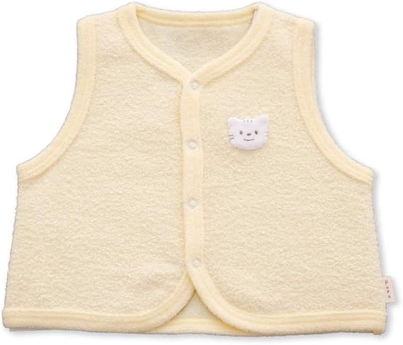 cream baby vest