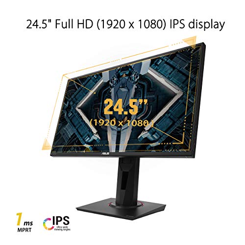 ASUS TUF Gaming VG259QR 24.5” Gaming Monitor, 1080P Full HD, 165Hz (Supports 144Hz), 1ms, Extreme Low Motion Blur, G… - Image 2