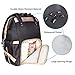 LNGLAT Diaper Bag Multi-Function Waterproof Baby Backpack Durable Stylish Unisex Travel with Insulated Bottle Pocket - Black