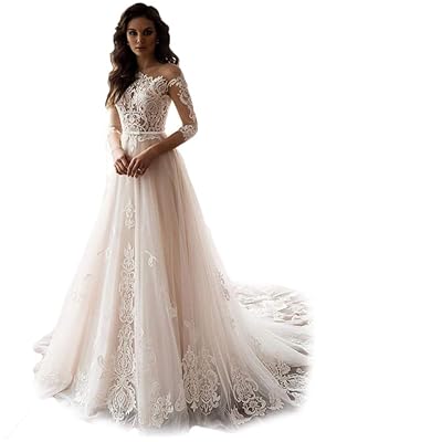 Brand: HYC Fashion HYC Lace Wedding Dress Long Sleeves V Neck Lace Sexy  India