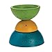 PlanToys Fountain Bowl Set for Bath and Water Play Toy (5714) | Sustainably Made from Rubberwood and Non-Toxic Paints and Dyes | Eco-Friendly PlanWood