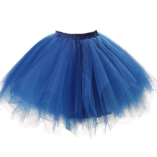 HoneystoreWomen's Short Vintage Ballet Bubble Puffy Tutu Petticoat Skirt