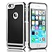 iPhone 6S case, technext020 iPhone 6S Cover iPhone 6 Protective Silicone Bumper Slim Soft Black Silver Back Panel offers excellent Grip