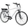 CHRISSON 28 inch E-Bike Trekking en City Bike voor heren – E-Gent wit met 7 versnellingen Shimano Nexus naafschakeling…
