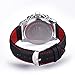 MEGIR Fashion Design Mens Watch with 3eye Decoration Dials and Nail Scale Quartz (White)