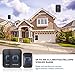 WorWoder Wireless Doorbell, IP55 Waterproof Doorbell Chime Operating at 300m/1000ft Range, 60 Chimes, 5-Level Volume & LED Indicator for Home Office Shops (Black)