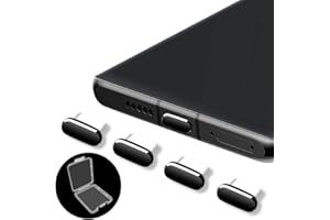 USB Type C Anti Dust Plug, Senbos 4 Pack USB C Port Plug Dust Cover Dust Cap Plugs USB C Port Protectors with Mini Carrying Box Compatible with OnePlus 7 8 9 Pro Samsung Galaxy S20 FE S21 S22 Ultra