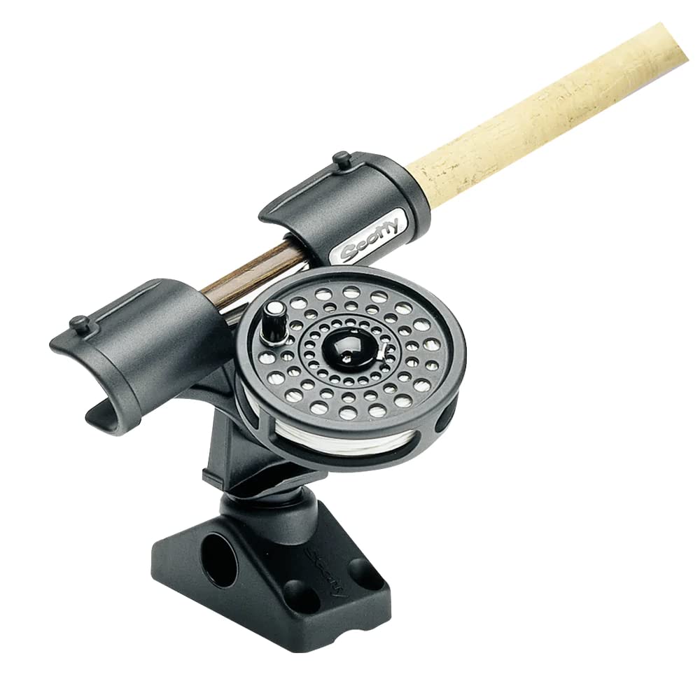 Photo 1 of Scotty #265 Fly Rod Holder w/ #241 Side Deck Mount, Black, Small