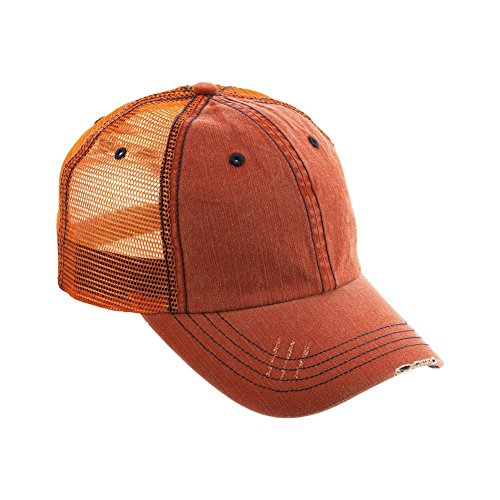 Low Profile Special Cotton Mesh Cap-Oranage