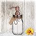 Mason Jar Soap Dispenser - Kitchen & Bathroom, Farmhouse Decor - 16 Oz, Stainless Steel - Rustproof Copper Pump