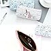 Unicorn Pen Holder Makeup Bag Organizer Canvas Pouch Zipper Stationery Purse Cute Portable Cosmetic Bags Travel Small Brush Storage Case 4Pcs (Unicorn)