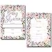 20 Pack Baby Shower Invitations for Girl, Floral Fill in Blank Invite Cards W/Envelopes and Matching Seal Sticker, 5x7 Double Sided Postcard Style Invites Card
