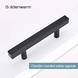 goldenwarm 10 Pack Black Cabinet Handles Matte