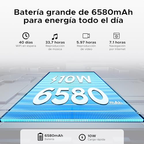 Tab A9 Android 16 Tablet 10 Inch Gemi AI, Unisoc T310, Kids Tablet 6580mAh, 20GB RAM/64GB ROM, 8MP Main Camera, Tablets Dual Speakers, Bluetooth 5.0, OTG, Jack 3.5mm, Face ID