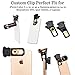 Cell Phone Lens Kit 4 in 1 by Snappy Pics iPhone camera lens, Android, Samsung, Smartphones, HTC, ipad, Tablets, Laptops Glass 10x Zoom Telescope + Fish-eye +Wide-angle + Macro Lens