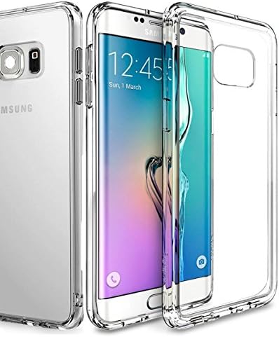Galaxy S6 Edge Case HAMAXA Samsung Galaxy S6 Edge Soft TPU Case Crystal Clear Transparent Slim Anti Slip Case Back Protective Cover Ultra Thin Anti-Scratch Bumper Cover Shock-Absorption Clear Cushion