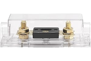 Saihisday 100A ANL Fuse Holder with Insulation Cover – Enhanced Electrical Safety for Automotive, Marine, and Audio Systems