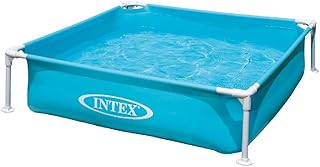 Intex Kinderpool Frame Pool Mini, Blau, 122 x 122 x 30 cm