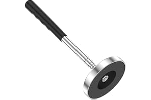 LCZNXJJY Magnetic Sweeper,35lb Telescoping Pickup Tool, Stainless Steel Screws Parts Finder, Heavy Duty Magnet Tray W Extensi