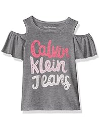 Calvin Klein Playera gráfica para niña
