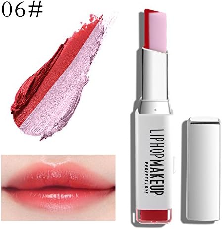 New Moisturizing Waterproof Long Lasting Lipgloss Duo Lip Balm Two Tone Lipstick Gradient Color