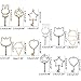 Key Open Bezel, DyAi 26Pcs Magic Wand Open Bezel Charm, Blank Frame Pendant for UV Resin Crafts, DIY Jewelry Making (Silver & Gold)