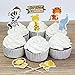 Fashion 24 Count Zoo Animal Cupcake Toppers Picks, Puffy Picks, Cake & Party Decoration