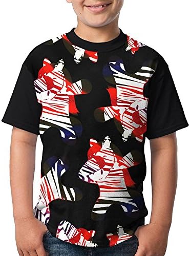 Dabbing-Zebra Boy Youth 3D Printing Summer Round Neck T Shirts Cute Short-Sleeve T-Shirts