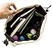 LIKU Canvas Handbag Organizers Insert Polyester Lining Bag in Bag Sturdy 10 Pockets 4 Colors 2 Size (Small, Beige)