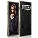 LOHASIC Galaxy S10 Plus Case, Thin Slim Leather Luxury PU Soft Non-Slip Grip Flexible Bumper Full Body Shockproof Anti-Scratch Protective Cover Phone Cases for Samsung Galaxy S10 Plus (2019) - Black