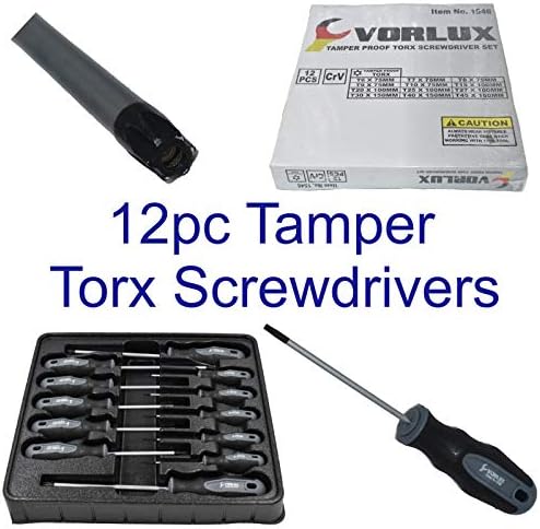 VORLUX 12pc TAMPER PROOF TORX SCREWDRIVER SET B1546