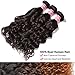 Jolia Hair 8A Grade Brazilian Natural Wave Virgin Hair 3 Bundles, 100% Unprocessed Virgin Brazilian Human Hair Weave Extensions, Natural Black Color, Full Head (12 14 16 inches)