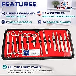 Advanced Dissection Kit - 37 Pieces Total. High