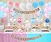 Gender Reveal Party Decorations Boy or Girl Gender Reveal Balloons Photo Booth Props Straws for Baby Shower Decorations 84 Pack
