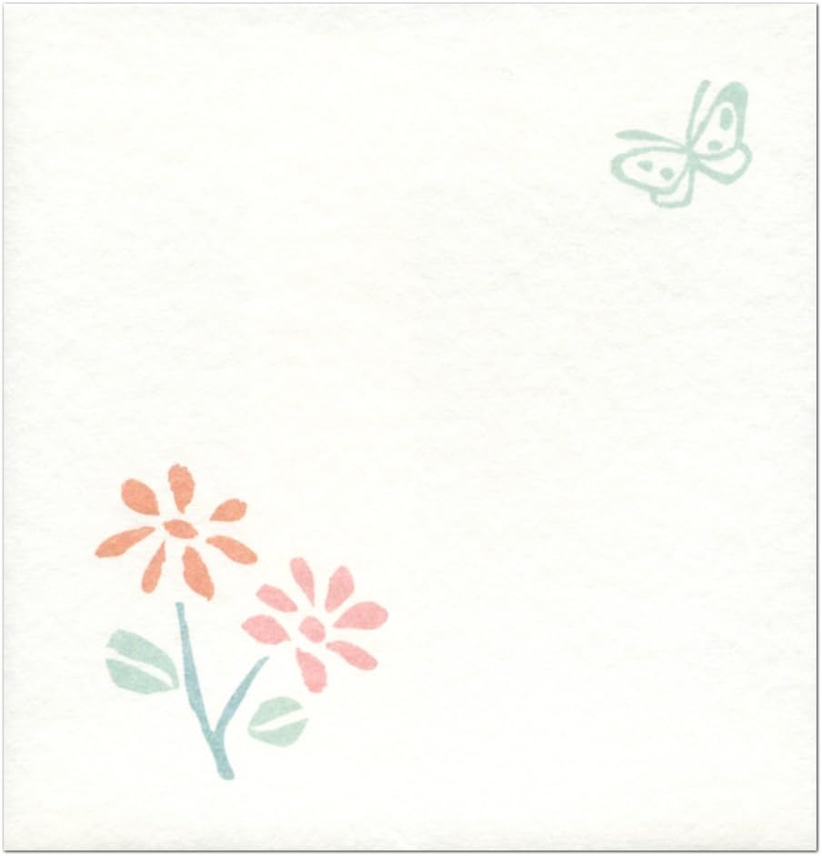 Amazon リュリュ 和風ぽち袋 ハーフサイズ 無地 花と蝶々 5枚セット Wpb 10 お年玉袋 ポチ袋 文房具 オフィス用品