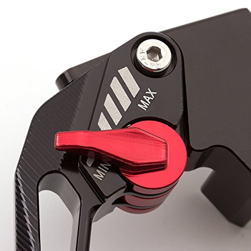 FXCNC Motorcycle 3D New Rhombus Hollow Adjustable CNC Brake Clutch Levers Set Pair fit for Kawasaki NINJA 250R 2008-2012, NINJA 300R/Z300 (w & w/o ABS) 2013-2017,NINJA 300 ABS 2014 - Thumbnail 5