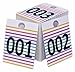 Live Sale Number Tags, LARGE SIZE Reusable Plastic Tag for Clothing and LuLaroe Supplies, Normal and Reverse Mirror Image Hanger Cards, 100 Pack (001 to 100)