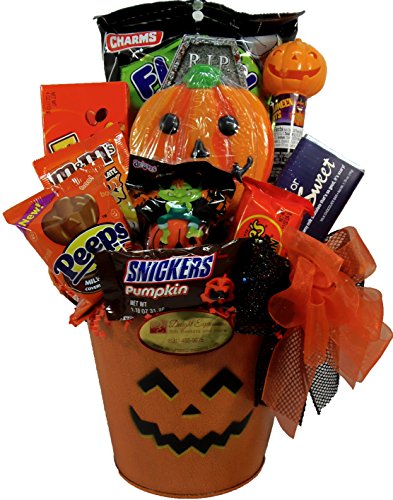 Delight Expressions “Trick-or-treat, Have a Sweet” Halloween Gift Pail – Chocolate and Candy Gift Basket