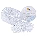 PH PandaHall White Seed Beads, 2000 Pcs 3mm 8/0 Glass Seed Beads Round Small Pony Bead Waist Beads Mini Spacer Beads for Earring Bracelet Necklace Anklet Jewelry DIY Craft Making