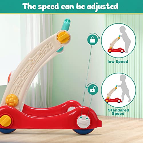 CUTE STONE Baby Play Gym, Piano Kicks Learning Mat for Babies, Musical Activity Center with Lights, Play Mat For Babies 0-24 Months
